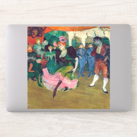 Toulouse-Lautrec - Marcelle Lender, Danser Bolero Sticker (Computer)