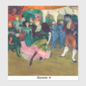 Toulouse-Lautrec - Marcelle Lender, Danser Bolero Sticker (Vel)