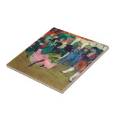 Toulouse-Lautrec - Marcelle Lender, Danser Bolero Tegeltje (Zijkant)