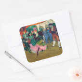 Toulouse-Lautrec - Marcelle Lender, Danser Bolero Vierkante Sticker (Envelop)