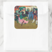 Toulouse-Lautrec - Marcelle Lender, Danser Bolero Vierkante Sticker (Tas)