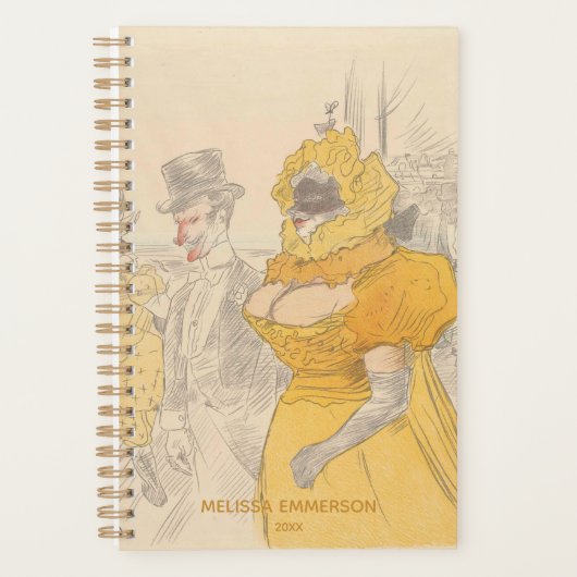 Toulouse-Lautrec, Masquerade Ball, gepersonaliseer Planner (Voorkant)