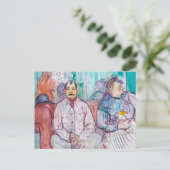 Toulouse-Lautrec, mevrouw, meneer en de hond Briefkaart (Staand voorkant)