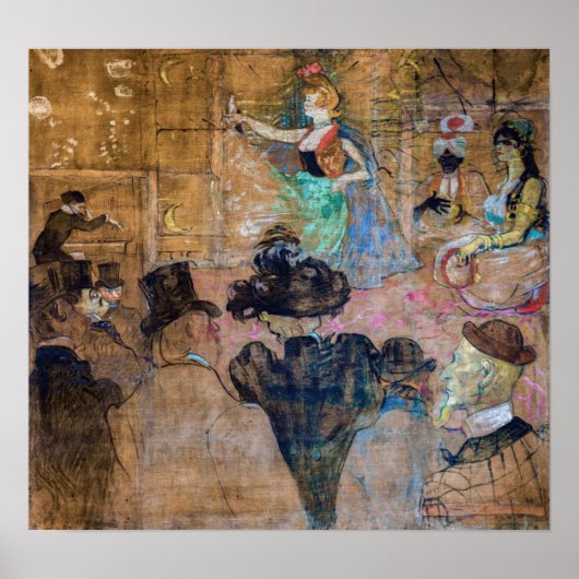 Toulouse-Lautrec - Moorse Dans / De Almehs Poster (Voorkant)