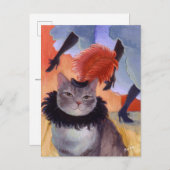 Toulouse-Lautrec Moulin Rouge Cat Briefkaart (Voorkant / Achterkant)