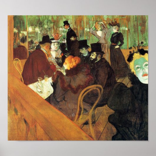 Toulouse-Lautrec: Op de Moulin-Rouge Poster (Voorkant)