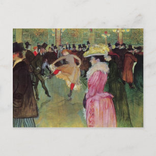 Toulouse-Lautrec, op de Rouge, de Dance Briefkaart