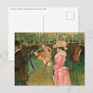 Toulouse-Lautrec - Op de Rouge, de Dance Briefkaart