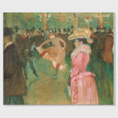 Toulouse-Lautrec - Op de Rouge, de Dance Cadeaupapier (Vlak)