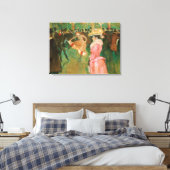 Toulouse-Lautrec - Op de Rouge, de Dance Canvas Afdruk (Insitu (Slaapkamer))