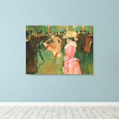 Toulouse-Lautrec - Op de Rouge, de Dance Canvas Afdruk (Insitu (Houten vloer))