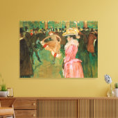Toulouse-Lautrec - Op de Rouge, de Dance Canvas Afdruk (Insitu (Woonkamer))
