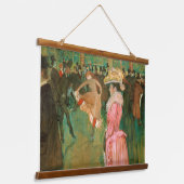 Toulouse-Lautrec - Op de Rouge, de Dance Hangend Wandkleed (Gebogen)