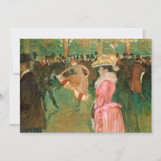 Toulouse-Lautrec - Op de Rouge, de Dance Kaart (Voorkant)