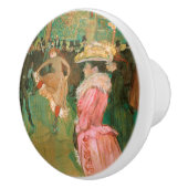 Toulouse-Lautrec - Op de Rouge, de Dance Keramische Knop (Rechts)