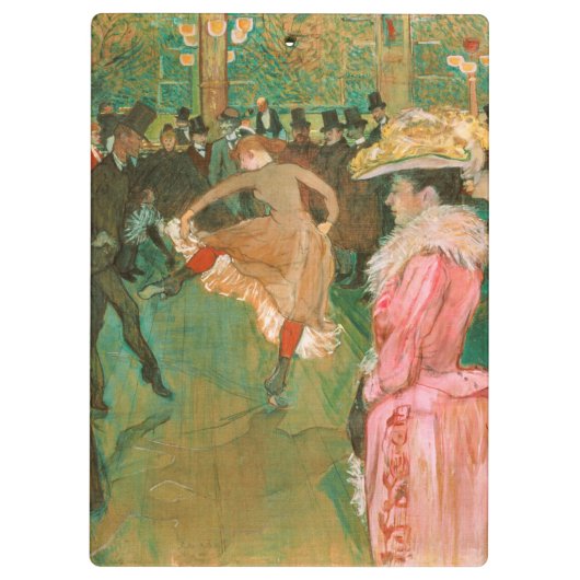 Toulouse-Lautrec - Op de Rouge, de Dance Klembord (Achterkant)