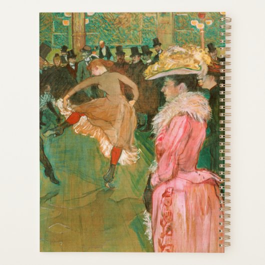 Toulouse-Lautrec - Op de Rouge, de Dance Planner (Achterkant)