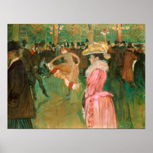 Toulouse-Lautrec - Op de Rouge, de Dance Poster