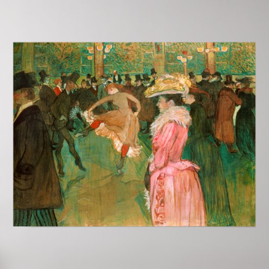 Toulouse-Lautrec - Op de Rouge, de Dance Poster (Voorkant)