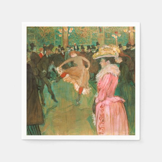 Toulouse-Lautrec - Op de Rouge, de Dance Servet (Voorkant)