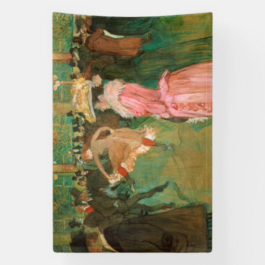 Toulouse-Lautrec - Op de Rouge, de Dance Spandoek (Verticaal)