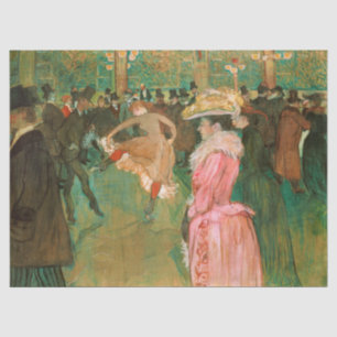 Toulouse-Lautrec - Op de Rouge, de Dance Tissuepapier