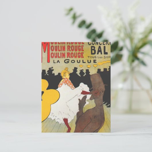 Toulouse Lautrec Poster Art Briefkaart (Staand voorkant)