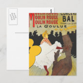 Toulouse Lautrec Poster Art Briefkaart (Voorkant / Achterkant)