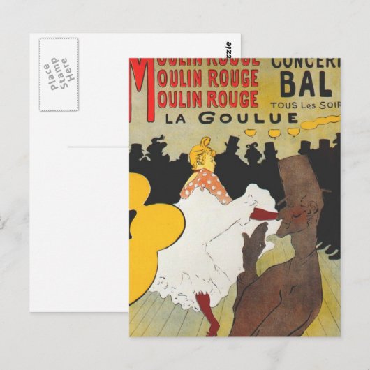 Toulouse Lautrec Poster Art Briefkaart (Voorkant / Achterkant)