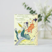 Toulouse Lautrec Poster Art Briefkaart (Staand voorkant)