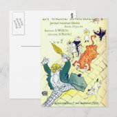 Toulouse Lautrec Poster Art Briefkaart (Voorkant / Achterkant)