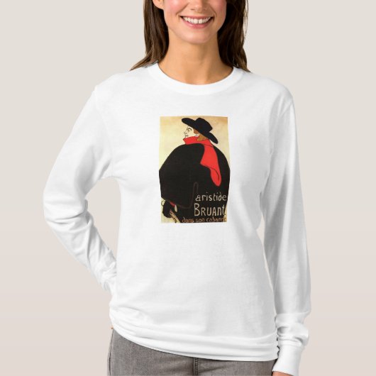Toulouse Lautrec Poster Art T-shirt (Voorkant)