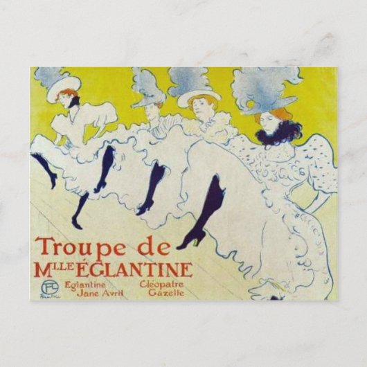 Toulouse Lautrec poster Briefkaart (Voorkant)