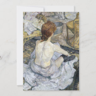 Toulouse-Lautrec - Rousse / La Toilette Bedankkaart
