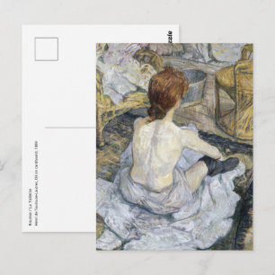 Toulouse-Lautrec - Rousse / La Toilette Briefkaart