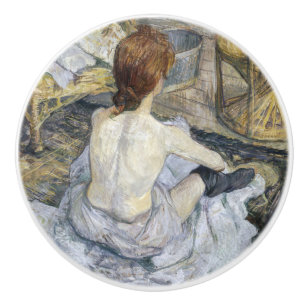 Toulouse-Lautrec - Rousse / La Toilette Keramische Knop