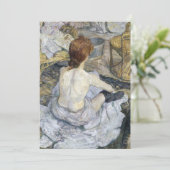 Toulouse-Lautrec - Rousse / Toilet Bedankkaart (Staand voorkant)