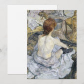 Toulouse-Lautrec - Rousse / Toilet Bedankkaart (Voorkant / Achterkant)