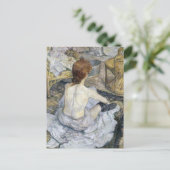 Toulouse-Lautrec - Rousse / Toilet Briefkaart (Staand voorkant)
