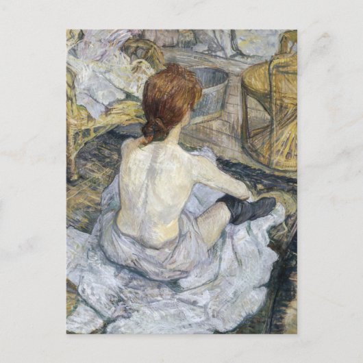 Toulouse-Lautrec - Rousse / Toilet Briefkaart (Voorkant)