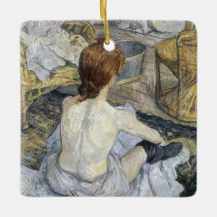 Toulouse-Lautrec - Rousse / Toilet Keramisch Ornament