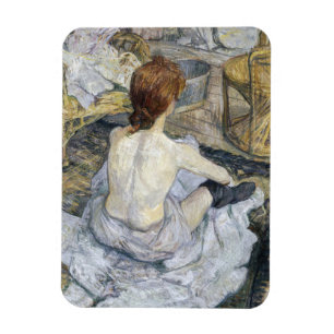 Toulouse-Lautrec - Rousse / Toilet Magneet