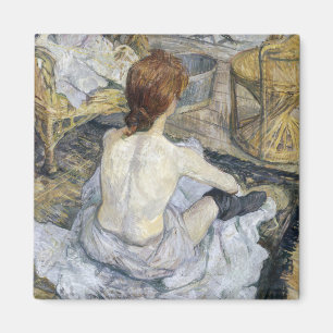 Toulouse-Lautrec - Rousse / Toilet Magneet