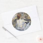 Toulouse-Lautrec - Rousse / Toilet Ronde Sticker (Envelop)