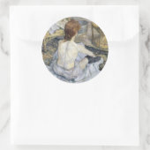 Toulouse-Lautrec - Rousse / Toilet Ronde Sticker (Tas)