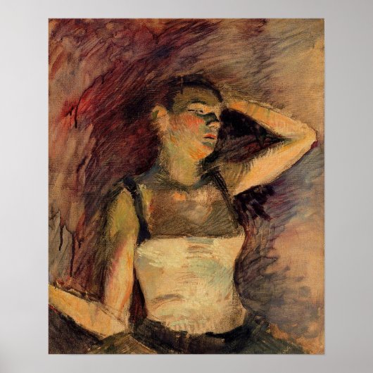 Toulouse-Lautrec - studie van een danser 1888 Poster (Voorkant)