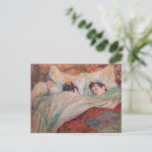 Toulouse-Lautrec - The Bed Briefkaart (Staand voorkant)