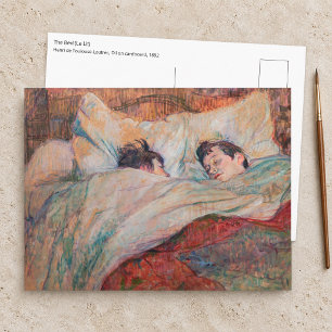 Toulouse-Lautrec - The Bed Briefkaart
