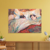 Toulouse-Lautrec - The Bed Canvas Afdruk (Insitu (Woonkamer))