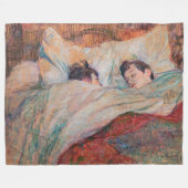 Toulouse-Lautrec - The Bed Fleece Deken (Voorkant (Horizontaal))